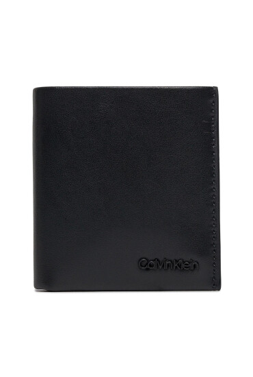 Calvin Klein Голям мъжки портфейл Minimal Focus Trifold 6Cc W/Coin K50K511270 Черен - Mera.bg