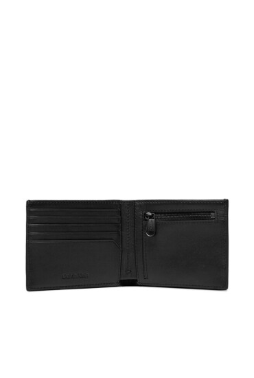 Calvin Klein Голям мъжки портфейл Modern Bar Bifold 5Cc W/Coin K50K511378 Черен - Mera.bg