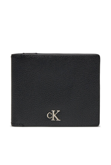Calvin Klein Голям мъжки портфейл Mono Hrdw Rfid Bifold K50K511445 Черен - Mera.bg
