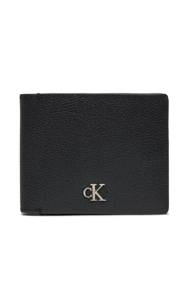 Calvin Klein Голям мъжки портфейл Mono Hrdw Rfid Bifold W/Coin K50K511444 Черен - Mera.bg