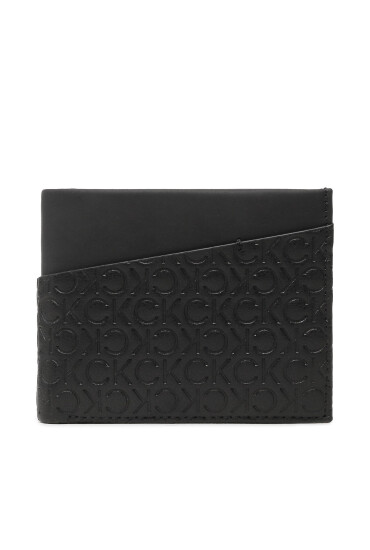 Calvin Klein Голям мъжки портфейл Must Mono Bifold 5CC W/Coin K50K510318 011 - Mera.bg