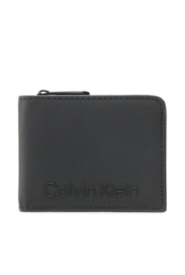 Calvin Klein Голям мъжки портфейл Rubberized Bifold Half Z/A K50K509600 BAX - Mera.bg