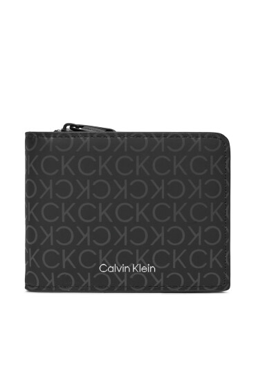 Calvin Klein Голям мъжки портфейл Rubberized Bifold Half Z/A K50K511376 Черен - Mera.bg