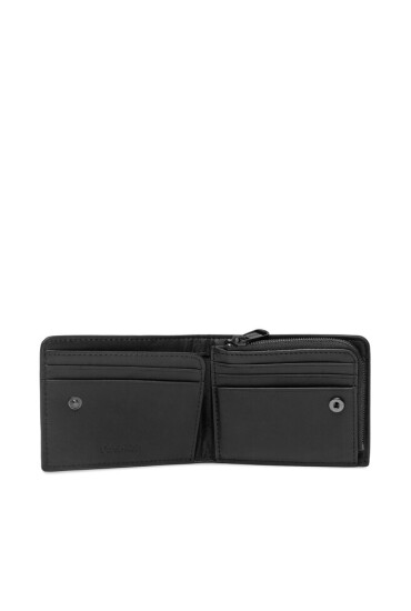 Calvin Klein Голям мъжки портфейл Rubberized Bifold Half Z/A K50K511376 Черен - Mera.bg