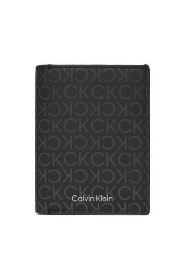 Calvin Klein Голям мъжки портфейл Rubberized Trifold 6Cc W/Detach K50K511379 Черен - Mera.bg