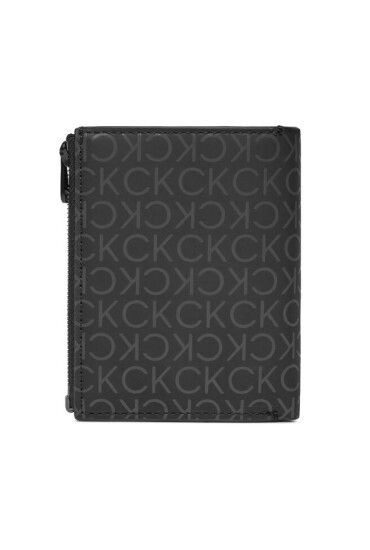 Calvin Klein Голям мъжки портфейл Rubberized Trifold 6Cc W/Detach K50K511379 Черен - Mera.bg