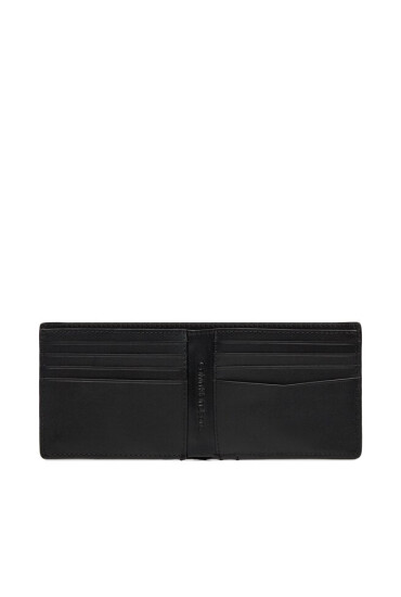 Calvin Klein Голям мъжки портфейл Textured Bifold K50K511474 Черен - Mera.bg
