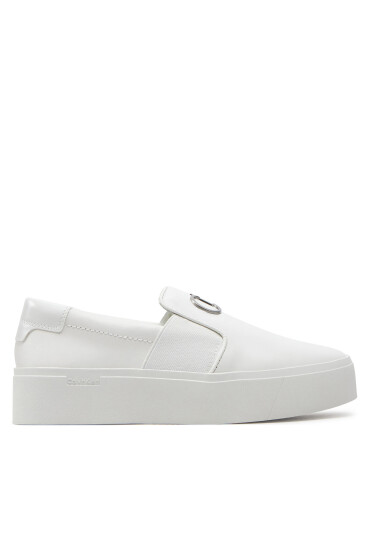 Calvin Klein Гуменки Flatform Cup Slip On Re Lock Lth HW0HW02057 Бял - Mera.bg