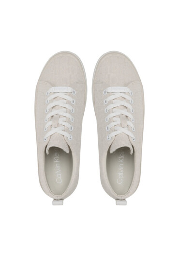 Calvin Klein Гуменки Low Prof Vulc Lace Up HW0HW01410 Бежов - Mera.bg