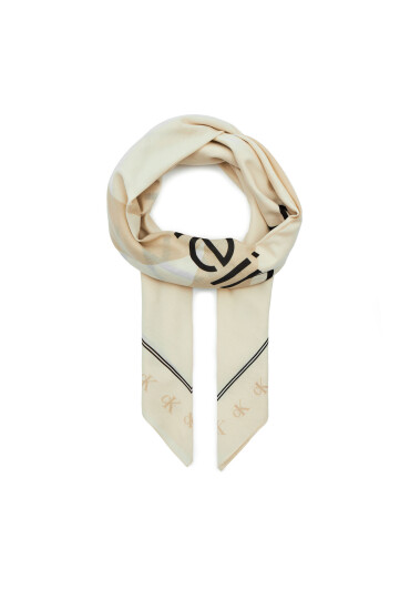 Calvin Klein Jeans Бандана Bold Mono Logo Shawl K60K612325 Бежов - Mera.bg