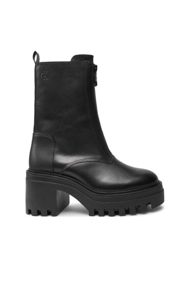 Calvin Klein Jeans Боти Chunky Heeled Zip YW0YW01541 Черен - Mera.bg