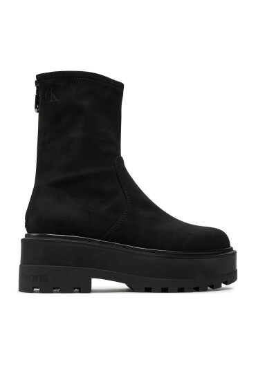 Calvin Klein Jeans Боти Flatform Zip Mg Ss YW0YW01602 Черен - Mera.bg