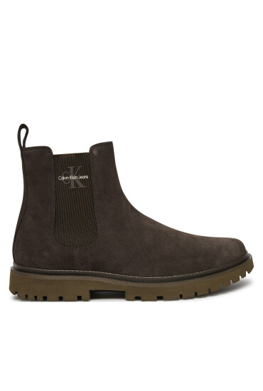 Calvin Klein Jeans Боти тип челси Eva Boot Mid Chelsea Iconic Dr YM0YM01080 Кафяв - Mera.bg