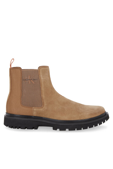 Calvin Klein Jeans Боти тип челси Eva Mid Chelsea Boot Suede YM0YM00764 Monks Rob/Black/Orange Pop 0HD - Mera.bg
