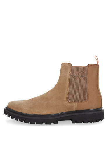 Calvin Klein Jeans Боти тип челси Eva Mid Chelsea Boot Suede YM0YM00764 Monks Rob/Black/Orange Pop 0HD - Mera.bg