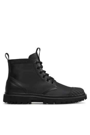 Calvin Klein Jeans Ботуши Eva Laceup Boot Mid Ny YM0YM00833 Triple Black BEH - Mera.bg
