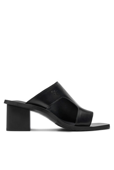 Calvin Klein Jeans Чехли 5 Heel Sandal Lh Mg Mtl YW0YW01500 Черен - Mera.bg