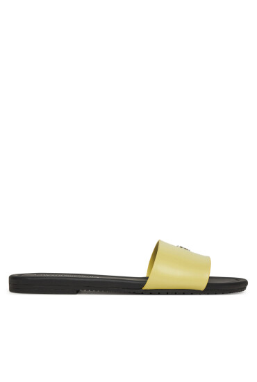 Calvin Klein Jeans Чехли Flat Sandal Slide Mg YW0YW01697 Жълт - Mera.bg