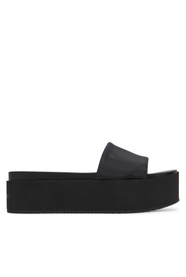 Calvin Klein Jeans Чехли Flatform Sandal Slide In Nylon YW0YW01791 Черен - Mera.bg