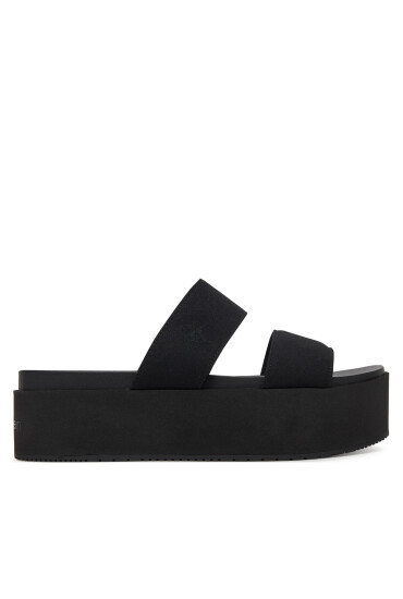 Calvin Klein Jeans Чехли Flatform Sandal Webbing In YW0YW01789 Черен - Mera.bg