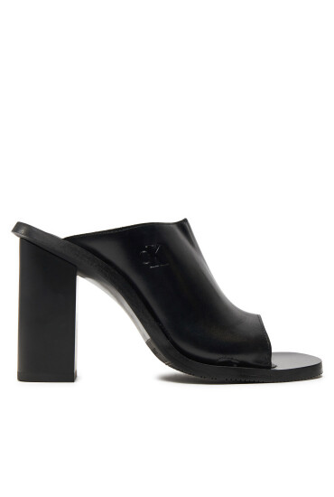 Calvin Klein Jeans Чехли Heel Sandal Lth Mg Mtl YW0YW01499 Черен - Mera.bg