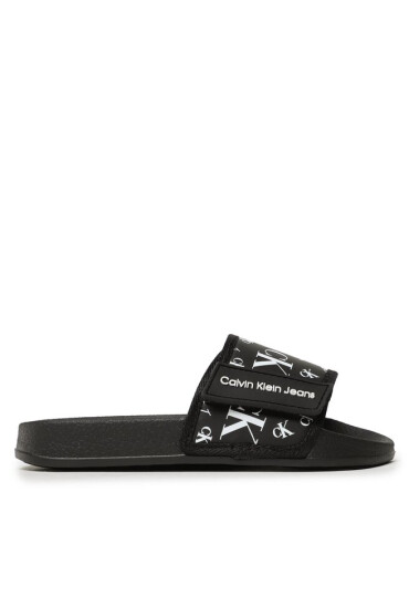 Calvin Klein Jeans Чехли Logo Maxi Velcro Pool Slide V3B0-80634-1172 M Black 999 - Mera.bg
