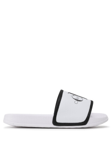 Calvin Klein Jeans Чехли Logo Pool Slide V3B0-80630-1172 M White/Black X002 - Mera.bg