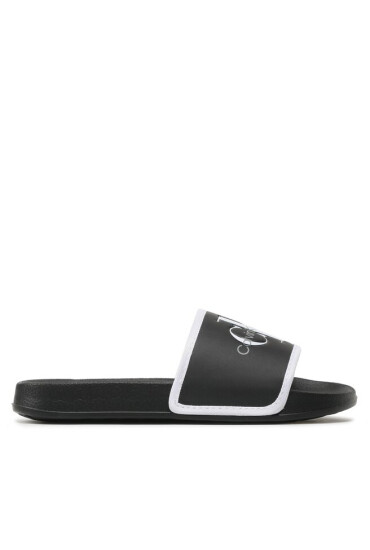 Calvin Klein Jeans Чехли Logo Pool Slide V3B0-80630-1172 S Черен - Mera.bg