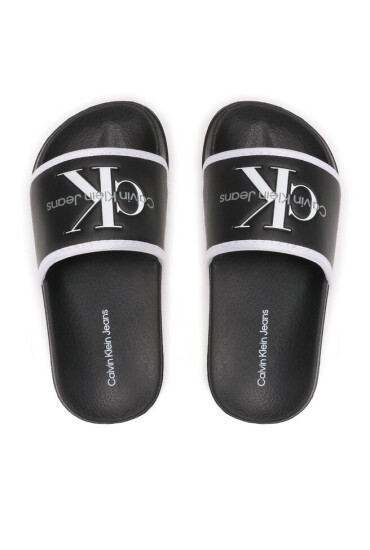 Calvin Klein Jeans Чехли Logo V3B0-80630-1172 M Black/White X001 - Mera.bg
