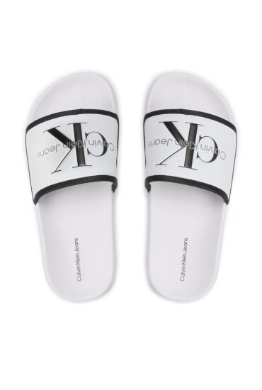 Calvin Klein Jeans Чехли Logo V3B0-80630-1172 S Бял - Mera.bg