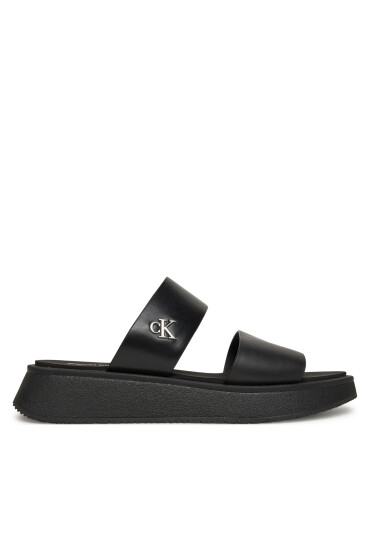 Calvin Klein Jeans Чехли Sandal Slide Double Strap YW0YW01694 Черен - Mera.bg
