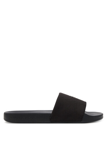 Calvin Klein Jeans Чехли Slide Monogram Hardware YW0YW01713 Черен - Mera.bg
