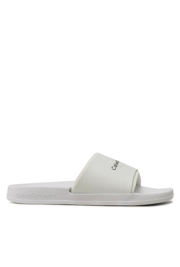 Calvin Klein Jeans Чехли Slide Monogram Tpu YM0YM00361 Бял - Mera.bg