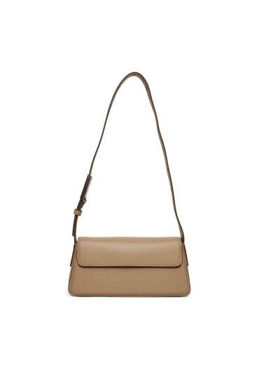 Calvin Klein Jeans Дамска чанта Belted Small Shoulder Bag LV04K3110G Бежов - Mera.bg