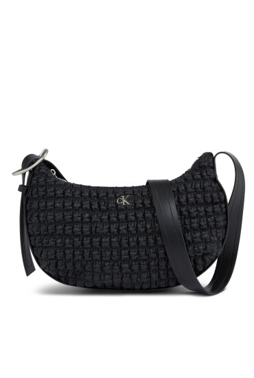 Calvin Klein Jeans Дамска чанта Crescent Buckle Crossbody K60K611036 Черен - Mera.bg