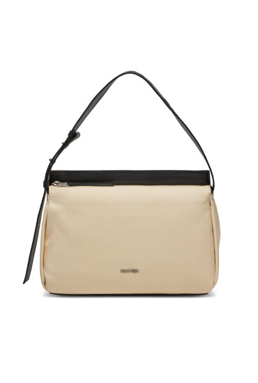 Calvin Klein Jeans Дамска чанта Gracie Shoulder Bag_Canvas K60K611455 Бежов - Mera.bg