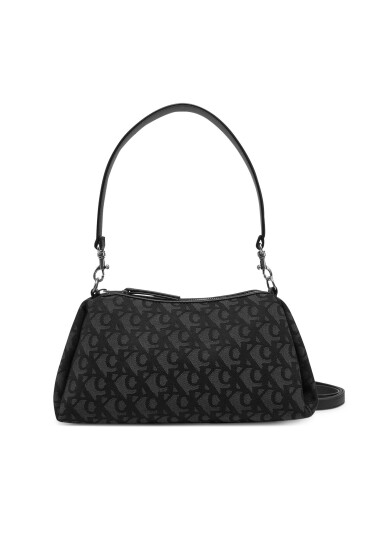 Calvin Klein Jeans Дамска чанта Lyl Lg Jqd Smll Shld LV04K3142G Черен - Mera.bg