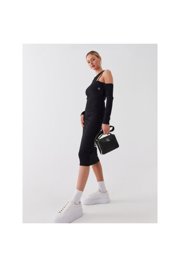Calvin Klein Jeans Дамска чанта Minimal Monogram Camera Bag18 K60K610683 Черен - Mera.bg