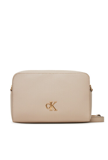 Calvin Klein Jeans Дамска чанта Minimal Monogram Ew Camera Bag LV04K3162G Екрю - Mera.bg