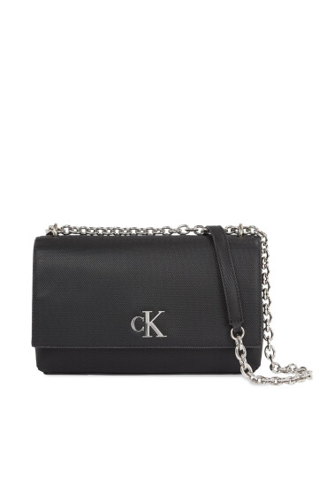Calvin Klein Jeans Дамска чанта Minimal Monogram Ew Flap Ch25 T K60K611951 Черен - Mera.bg