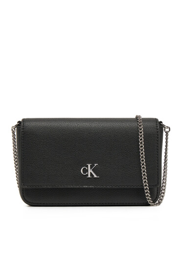 Calvin Klein Jeans Дамска чанта Minimal Monogram Ew Flap Ph/Cb19 LV04K1027G Черен - Mera.bg