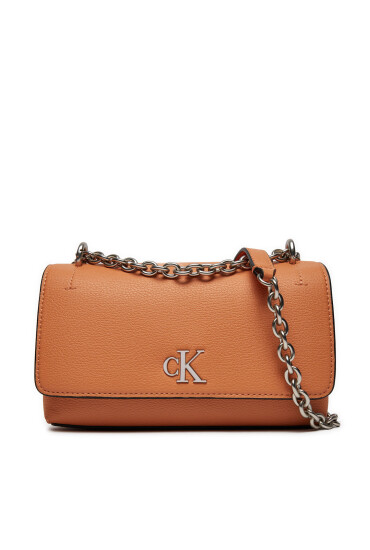 Calvin Klein Jeans Дамска чанта Minimal Monogram Ew Flap21 K60K612233 Кафяв - Mera.bg