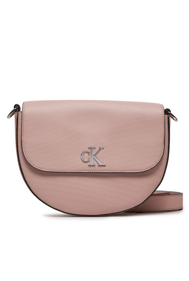 Calvin Klein Jeans Дамска чанта Minimal Monogram Saddle Bag22 T K60K611961 Розов - Mera.bg