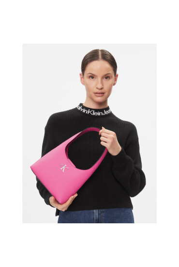 Calvin Klein Jeans Дамска чанта Minimal Monogram Shoulder Bag K60K610843 Розов - Mera.bg
