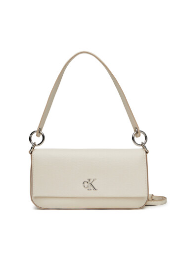 Calvin Klein Jeans Дамска чанта Minimal Monogram Shoulder Pouch LV04K3161G Бял - Mera.bg