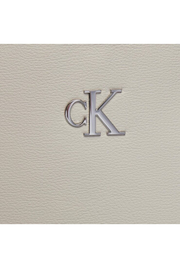 Calvin Klein Jeans Дамска чанта Minimal Monogram Slim Tote34 K60K611501 Екрю - Mera.bg