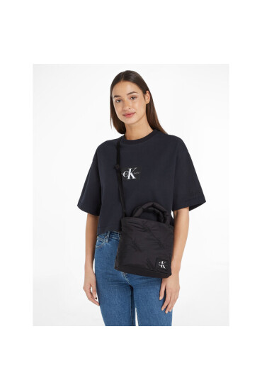 Calvin Klein Jeans Дамска чанта Puffy Aop Ns Crossbody Tote23 K60K611230 Black BDS - Mera.bg