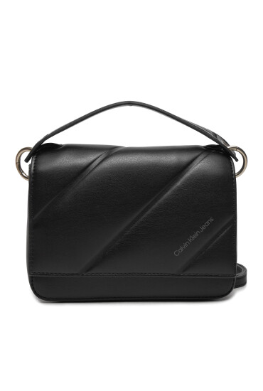 Calvin Klein Jeans Дамска чанта Quilted Roxy Flap C820 K60K612371 Черен - Mera.bg