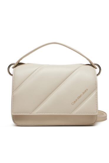 Calvin Klein Jeans Дамска чанта Quilted Roxy Flap C820 K60K612371 Екрю - Mera.bg