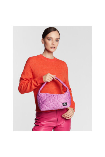 Calvin Klein Jeans Дамска чанта Quilted Shoulder Bag IU0IU00388 Виолетов - Mera.bg
